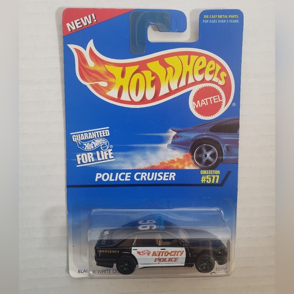 Hot Wheels Sheriff Patrol, Propper Chopper, Police Cruiser, Fire-Eater Qty 4 - Picture 6 of 9